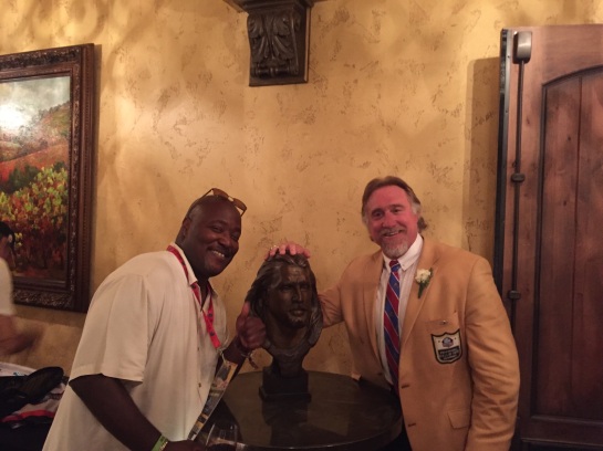 With Kevin Greene after the Induction ceremony.
