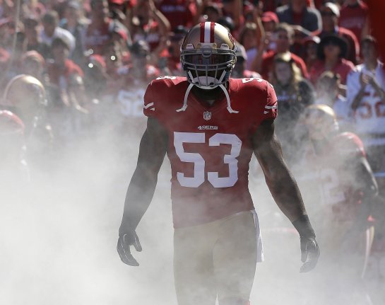 The best all around linebacker in the NFL. Last year's Taylor Blitz Defensive Player of the Year: Navorro Bowman