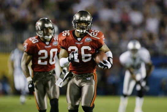 Dwight Smith capped off Super Bowl XXXVII with 2 defensive touchdowns. Should have been the MVP.