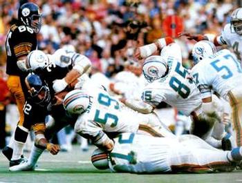 The No Name Defense stopping Franco Harris in the '72 AFC Championship Game.