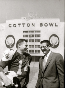 Eddie LeBaron pictured with 1st Dallas Cowboy owner Clint Murchison.