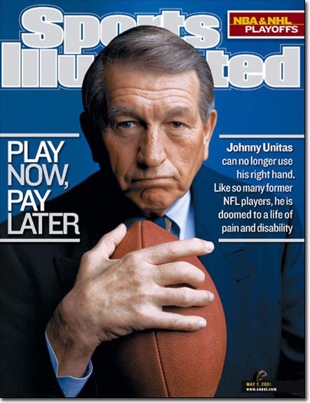 Sports Illustated cover featuring Johnny U.